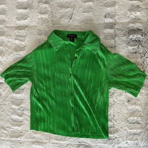 Rachel Zoe Green Short Sleeve; size small